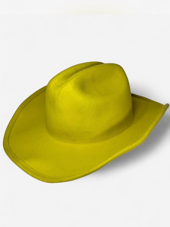 WYETH Other - WYETH 100% Wool Yellow Cowboy Hat | O/S